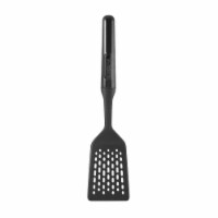 Lifetm 5211447 BLK Professional Slotted Turner-Safe for Non-Stick Cookware, Black - Pack of 3