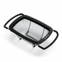 KitchenAid® Black & White Stainless Steel Expandable Colander Perspective: Main