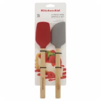 KitchenAid® Mini Spatula Set - Red / Matte Gray Perspective: Main