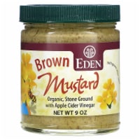 Eden Foods Organic Brown Stone Ground Mustard with Apple Cider Vinegar