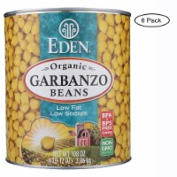 Eden Foods Organic Garbanzo Bean - Case of 6 - 108 oz.