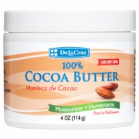 De La Cruz 100% Pure and Natural Cocoa Butter, Dry Skin Moisturizer, 4 oz