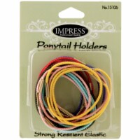 DDI  Impress 18-piece Medium Elastic Ponytail Holders (144-ct case) Case of 144