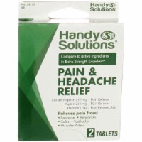 Handy Solutions Pain & Headache Relief Tablets, 2 Ct