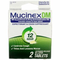Mucinex DM Expectorant & Cough Suppressant Tablets, 12-Hour, 2 Ct