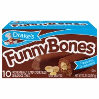 Drake's® Funny Bones® Frosted Peanut Butter Creme Filled Devils Food Cakes Perspective: Main