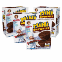 Little Debbie Mini Brownies, 4 Boxes, 20 Travel Pouches of Bite Size Chocolate Brownies