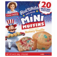 Little Debbie® Red, White, and Blue Buttery Vanilla Mini Muffins Perspective: Main