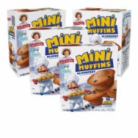 Blueberry Mini Muffins, 4 Boxes, 20 Travel Pouches of Bite Size Muffins