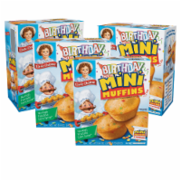Little Debbie Birthday Cake Mini Muffins, 4 Boxes, 20 Travel Pouches of Bite Size Muffins