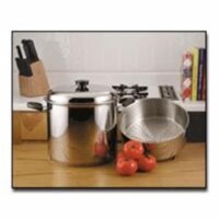 Precise Heat 24qt 9Element Waterless Stock Pot with Deep Steamer Basket