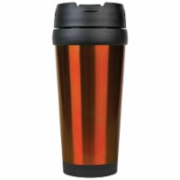 Maxam JDLTM075 16 oz Stainless Steel Travel Mug without Handle, Orange