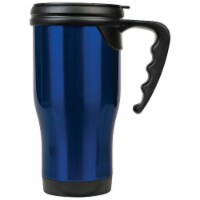 Maxam JDLTM063 14 oz Stainless Steel Travel Mug with Handle, Blue