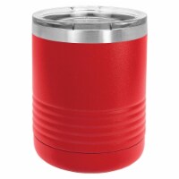 Maxam JDLTM7103 10 oz Stainless Steel Polar Camel Travel Mug, Red