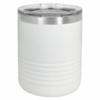 Maxam JDLTM7114 10 oz Stainless Steel Polar Camel Travel Mug, White