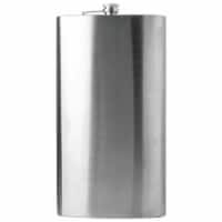 Maxam Stainless Steel Flask Extra Large Drinking Flask Polished Silver 1 Gallon Capacity