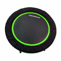 LEAPS & REBOUNDS 40  Mini Fitness Trampoline & Rebounder Gym Equipment, Green