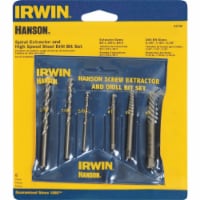 Irwin Hanson Spiral Screw Extractor and Drill Bit Set