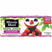 Minute Maid 100% Juice Mixed Berry Juice Boxes Perspective: Main