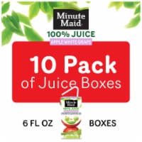 Minute Maid 100% Juice Apple White Grape Juice Boxes Perspective: Main