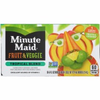 Minute Maid Fruit & Veggie Tropical Blend Juice Boxes Perspective: Main