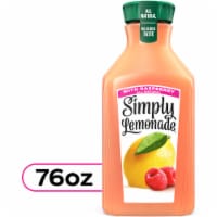 Simply® Lemonade with Raspberry Bottle Perspective: Main