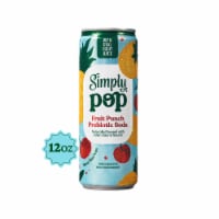 Simply POP Fruit Punch Prebiotic Soda Can Perspective: Main