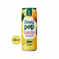 Simply POP Pineapple Mango Prebiotic Soda Can Perspective: Main