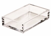 Caspari Acrylic Crystal Guest Towel Holder - Clear Perspective: Main