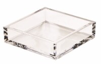 Caspari Acrylic Crystal Luncheon Napkin Holder - Clear Perspective: Main