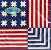 Caspari Williamsburg Napkins - 20 pk - Vintage Quilt Perspective: Main