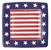 Caspari Stars & Stripes Salad Plate Perspective: Main