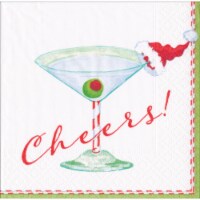 Caspari Christmas Cocktail Napkins Perspective: Main