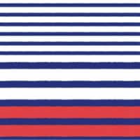 Caspari Brenton Stripe Paper Napkins - Blue Perspective: Main
