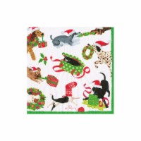 Caspari Mischief Christmas Paper Napkins Perspective: Main