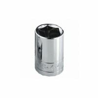 Sk Professional Tools Socket, Steel, Chrome, 14 mm  314