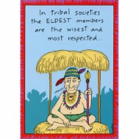 Oatmeal Studios Tribal Societies Funny / Humorous Birthday Card Perspective: Main