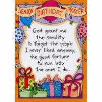 Oatmeal Studios God Grant Me The Senility Funny / Humorous Birthday Card Perspective: Main