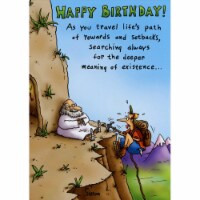 Oatmeal Studios Travel Life's Path Funny / Humorous Birthday Card Perspective: Main