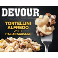 DEVOUR Tortellini Alfredo with Italian Sausage Frozen Meal Perspective: Main