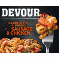 DEVOUR Cajun-Style Alfredo with Smoked Sausage & Chicken Frozen Meal Perspective: Main