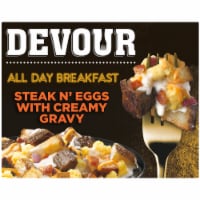 Devour All Day Breakfast Steak N' Eggs with Creamy Gravy Frozen Meal