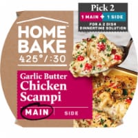 Home Bake 425°/:30 Garlic Butter Chicken Scampi Frozen Family Meal Main Dish