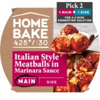 HomeBake 425°/:30 Italian Style Meatballs in Marinara Sauce Frozen Family Meal Main Dish Perspective: Main