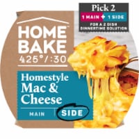 HomeBake 425°/:30 Homestyle Mac & Cheese Frozen Family Meal Side Dish Perspective: Main