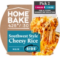 HomeBake 425°/:30 Southwest Style Cheesy Rice Frozen Family Meal Side Dish Perspective: Main
