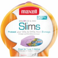 Maxell Slim CD/DVD Shell Cases - Assorted