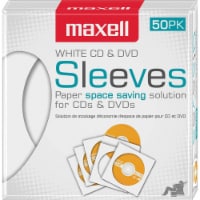 Maxell 190135 - C Cd/Dvd Storage Sleeves White; 50 Pk Perspective: Main