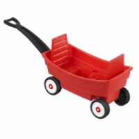 American Plastic Toys Ride and Stow Deluxe Wagon - Red Perspective: Main