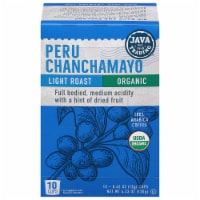 Java Trading Organic Peru Chanchamayo Single Serve Coffee Pods Perspective: Main